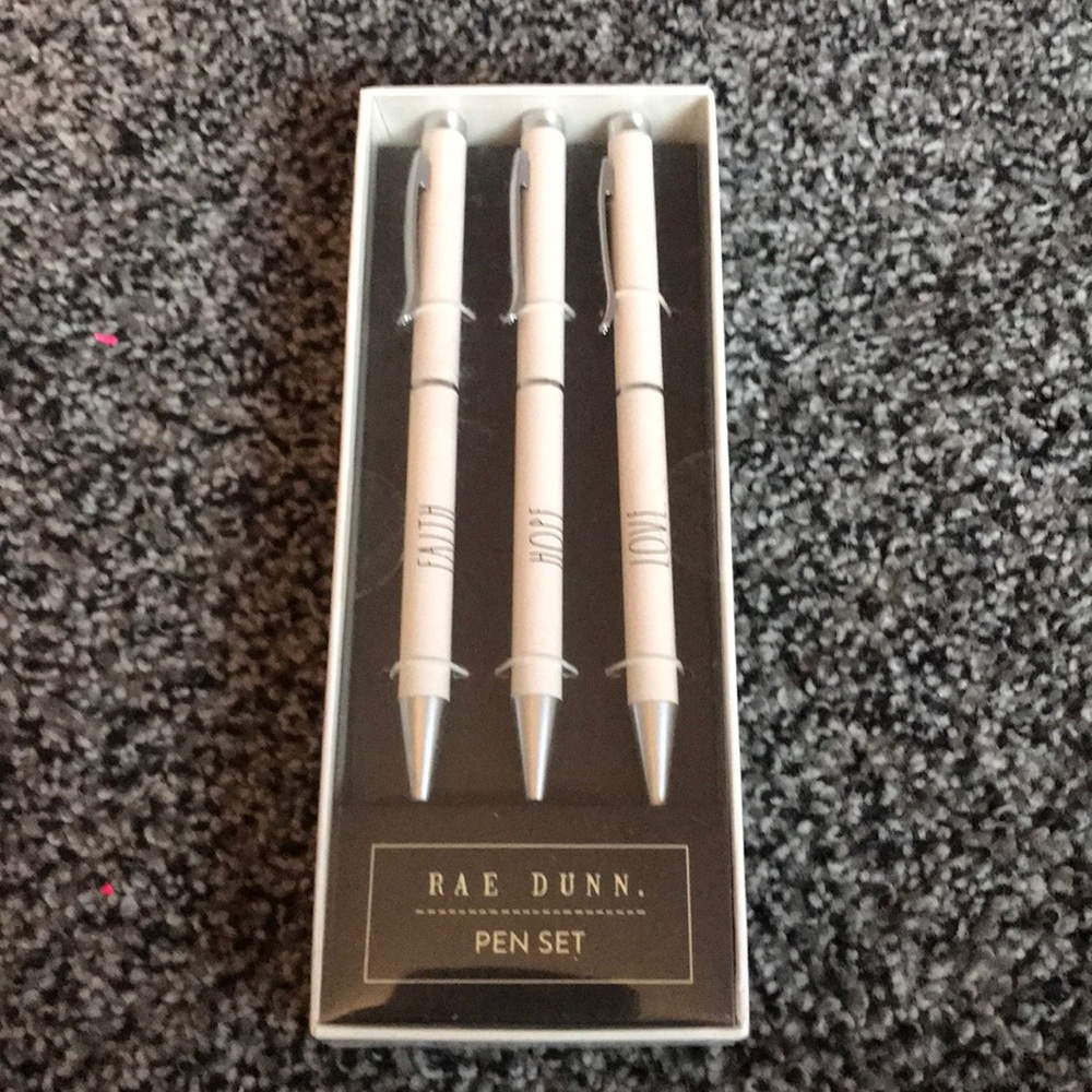 Rae Dunn Pen Set FAITH, HOPE, and LOVE